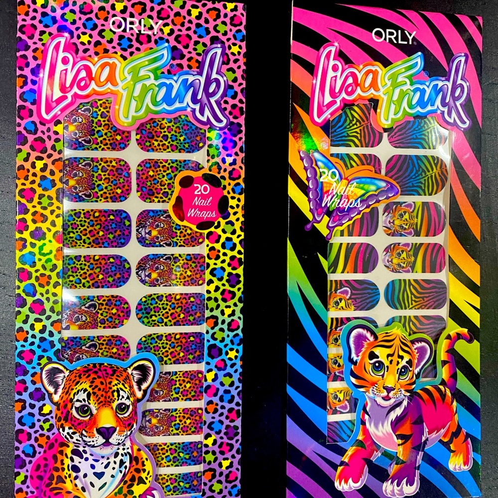 NEW 2 Lisa Frank nail wraps